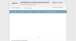 Desktop Screenshot of buickgmcdurango.com.mx